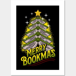 Merry Bookmas. Ugly Christmas Tree. Posters and Art